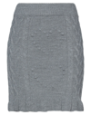 Angela Mele Milano Mini Skirts In Grey