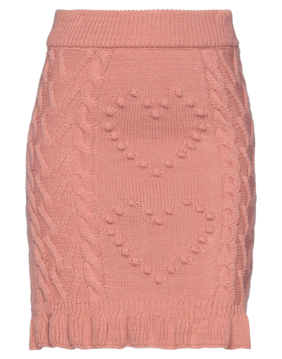 Angela Mele Milano Mini Skirts In Pink