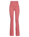 Gcds Lurex-knit High-waisted Trousers In Red