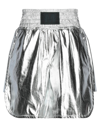 MARCO BOLOGNA MARCO BOLOGNA WOMAN SHORTS & BERMUDA SHORTS SILVER SIZE 2 POLYESTER, POLYURETHANE