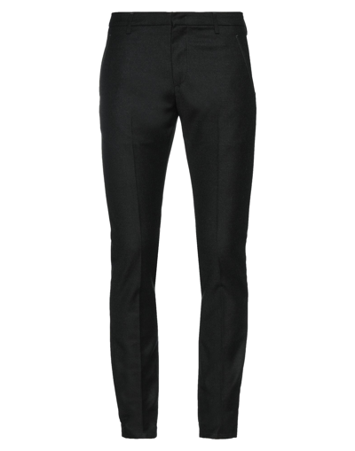 DONDUP DONDUP MAN PANTS CHARCOAL SIZE 38 VIRGIN WOOL, ELASTANE