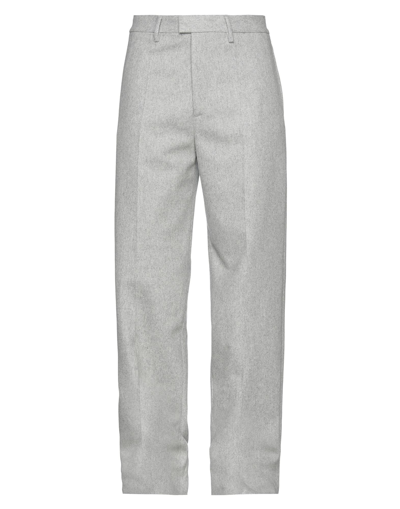 Off-white Man Pants Light Grey Size 34 Virgin Wool, Polyamide