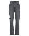 People (+)  Woman Jeans Grey Size 29 Cotton In Grey