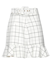Elisabetta Franchi Mini Skirts In White