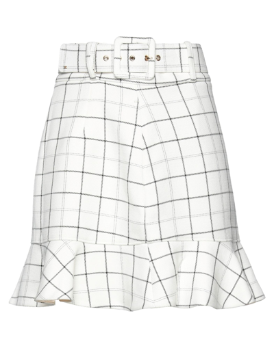 Elisabetta Franchi Mini Skirts In White