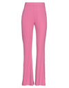 Haveone Woman Pants Fuchsia Size S Viscose, Polyester, Elastane In Pink