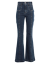 SEE BY CHLOÉ SEE BY CHLOÉ WOMAN JEANS BLUE SIZE 26 COTTON, ELASTANE