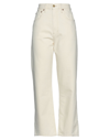 B Sides Plein High-rise Straight-leg Jeans In Ivory