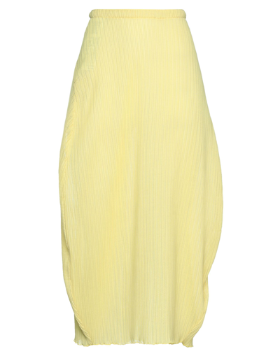 Jil Sander Midi Skirts In Yellow