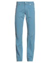 Jacob Cohёn Pants In Pastel Blue