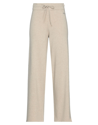 Mc2 Saint Barth Knitted Beige Palazzo Pants