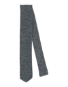Giorgio Armani Man Ties & Bow Ties Grey Size - Cashmere, Silk In Lead