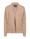 Alpha Studio Cardigans In Camel