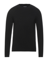 Daniele Fiesoli Wool And Cashmere Crewneck Sweater In Black