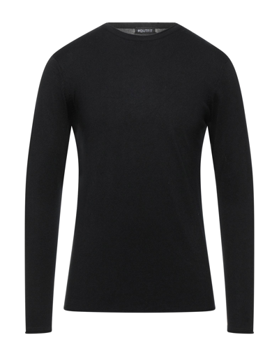 OUTFIT OUTFIT MAN SWEATER BLACK SIZE M VISCOSE, NYLON