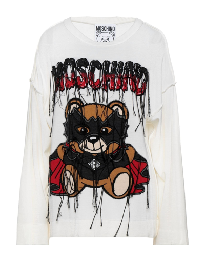 Moschino Sweaters In Ivory
