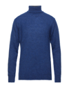 Grey Daniele Alessandrini Turtlenecks In Blue