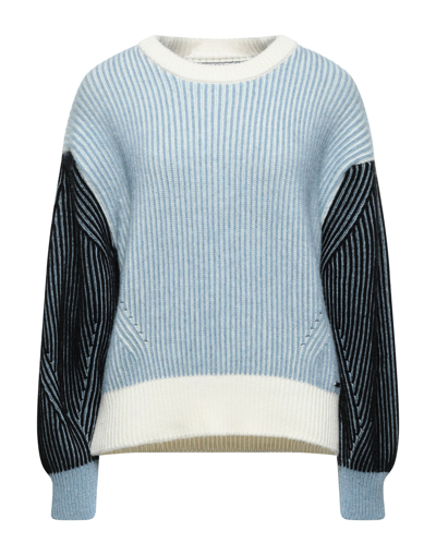 Woolrich Sweaters In Sky Blue