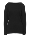 Alpha Studio Sweaters In Black