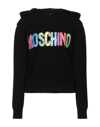 Moschino Sweaters In Black