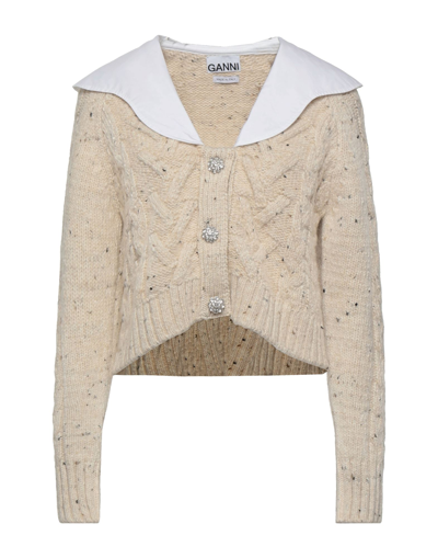 Ganni Cardigans In White
