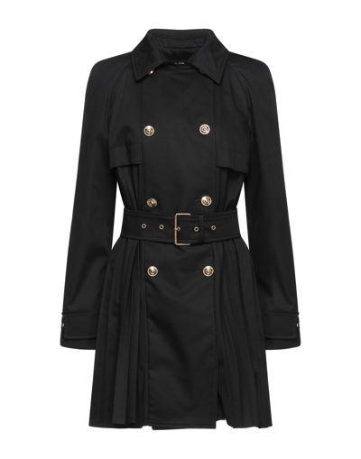 Versace Jeans Couture Overcoats In Black