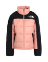 The North Face 1996 Retro Nuptse Hooded Quilted Coated Ripstop Down Jacket In Pink