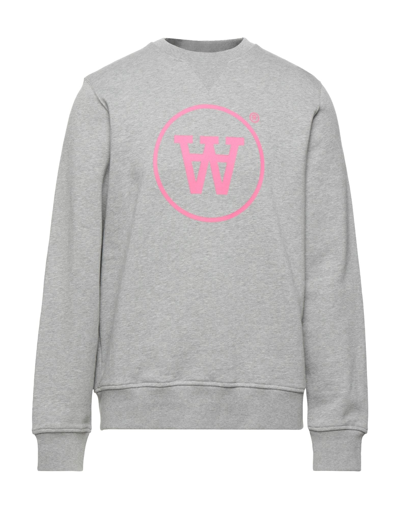Double A By Wood Wood Sweatshirts In Grey