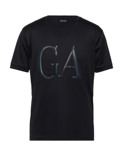 Giorgio Armani T-shirts In Dark Blue