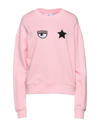 Chiara Ferragni Sweatshirts In Pink