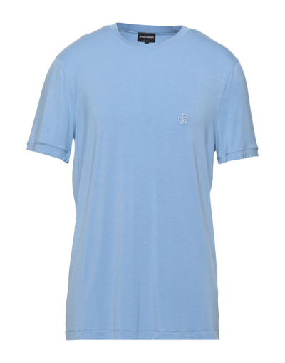 Giorgio Armani T-shirts In Blue