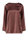 Maliparmi Blouses In Cocoa