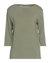 Majestic T-shirts In Military Green