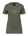 John Richmond T-shirts In Military Green