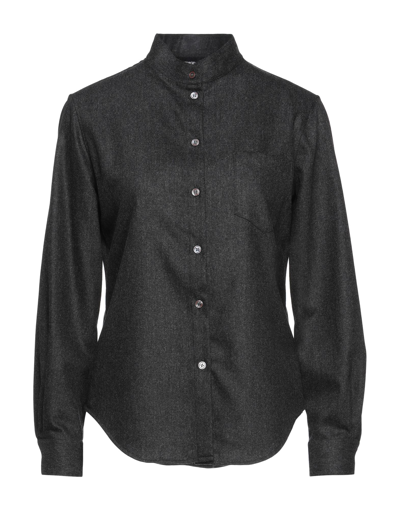 Giorgio Armani Shirts In Steel Grey