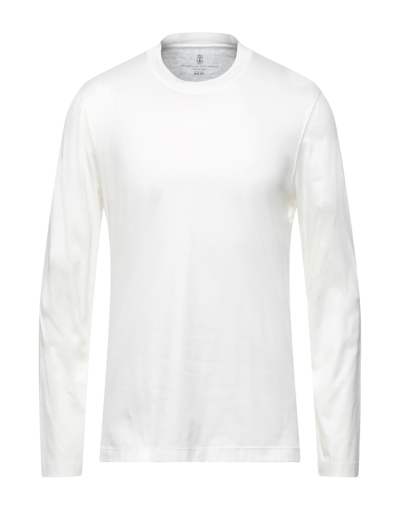 Brunello Cucinelli T-shirts In White