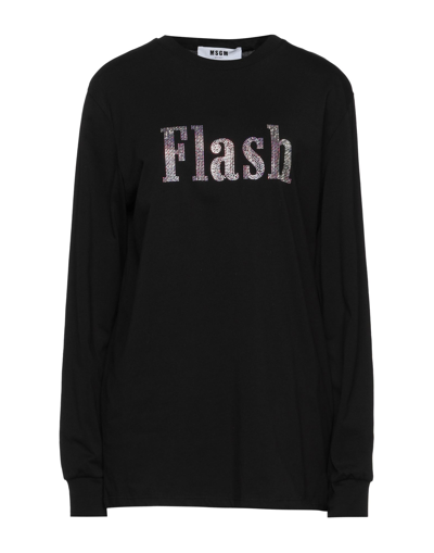Msgm T-shirts In Black