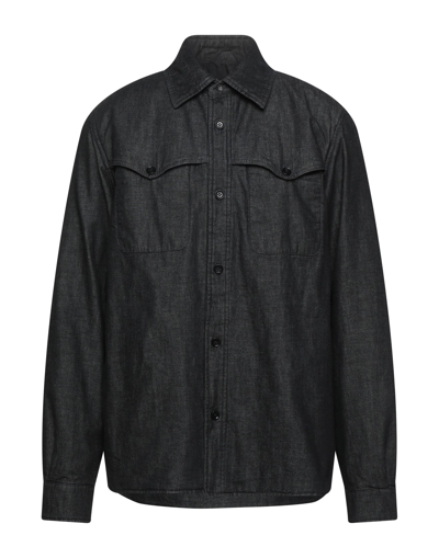 Aspesi Denim Shirts In Black