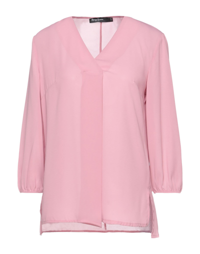 Spago Donna Blouses In Pastel Pink