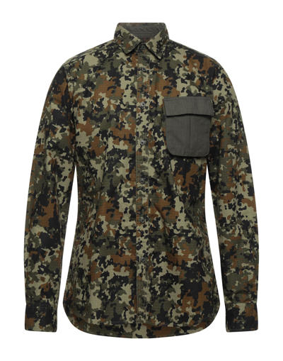 Barbour Shirts In Military Green