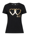 Love Moschino T-shirts In Black