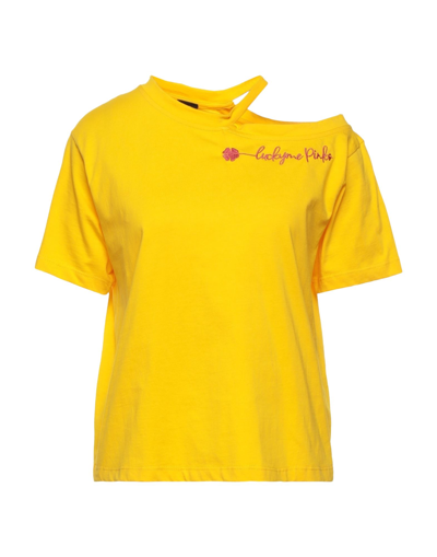 Pinko T-shirts In Yellow