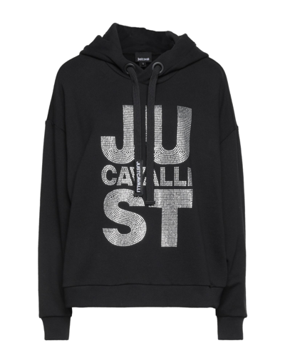 Just Cavalli Sweatshirts In Black