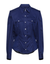 Isabel Marant Fitted.waist Long Sleeve Shirt In Blue