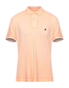 Brooksfield Polo Shirts In Orange