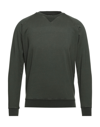 R3d Wöôd Man Sweatshirt Military Green Size Xl Cotton In Green