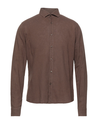 At.p.co Shirts In Brown