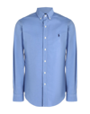 Shop Polo Ralph Lauren Man Shirt Blue Size 17 ½ Cotton, Elastane