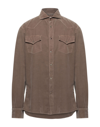 Brunello Cucinelli Shirts In Grey