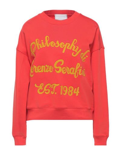 Philosophy Di Lorenzo Serafini Sweatshirts In Red